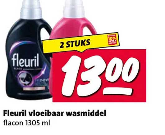 Fleuril vloeibaar wasmiddel 2 STUKS