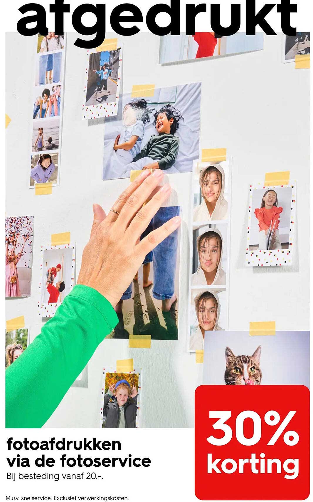 fotoafdrukken via de fotoservice 30% korting