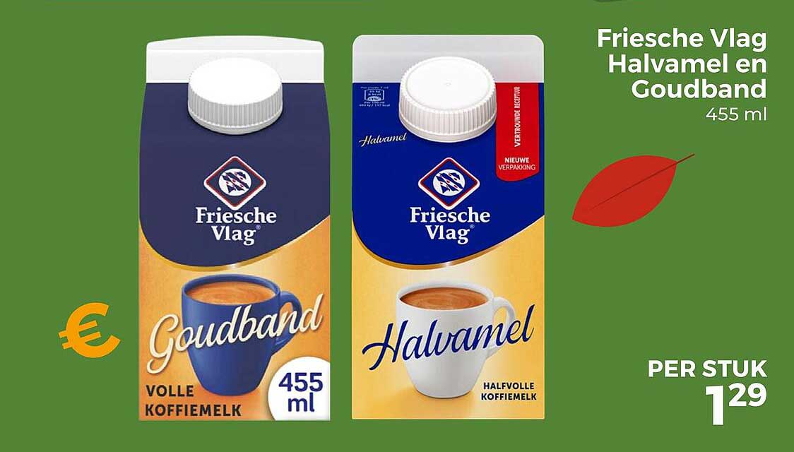 Friesche Vlag Halvamel en Goudband 455 ml