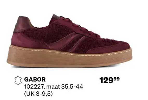 GABOR 102227, maat 35,5-44 (UK 3-9,5)