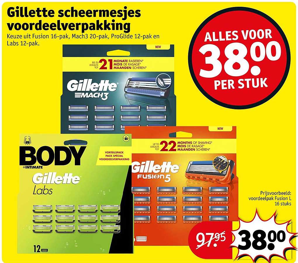 Gillette scheermesjes voordeelverpakking