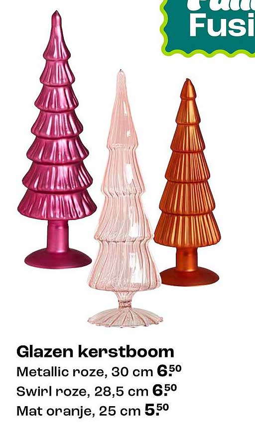 Glazen kerstboom