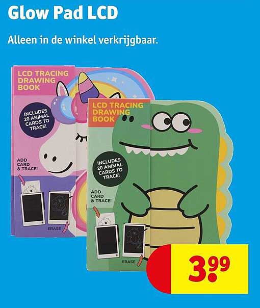 Glow Pad LCD Alleen in de winkel verkrijgbaar.