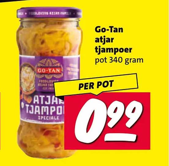 Go-Tan atjar tjampoer pot 340 gram PER POT
