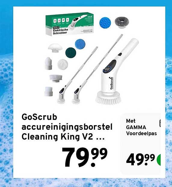 GoScrub accu reinigingsborstel Cleaning King V2 ...