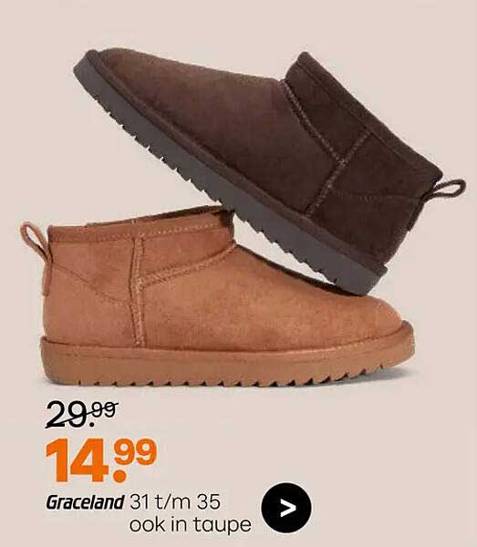 Graceland 31 t/m 35 ook in taupe