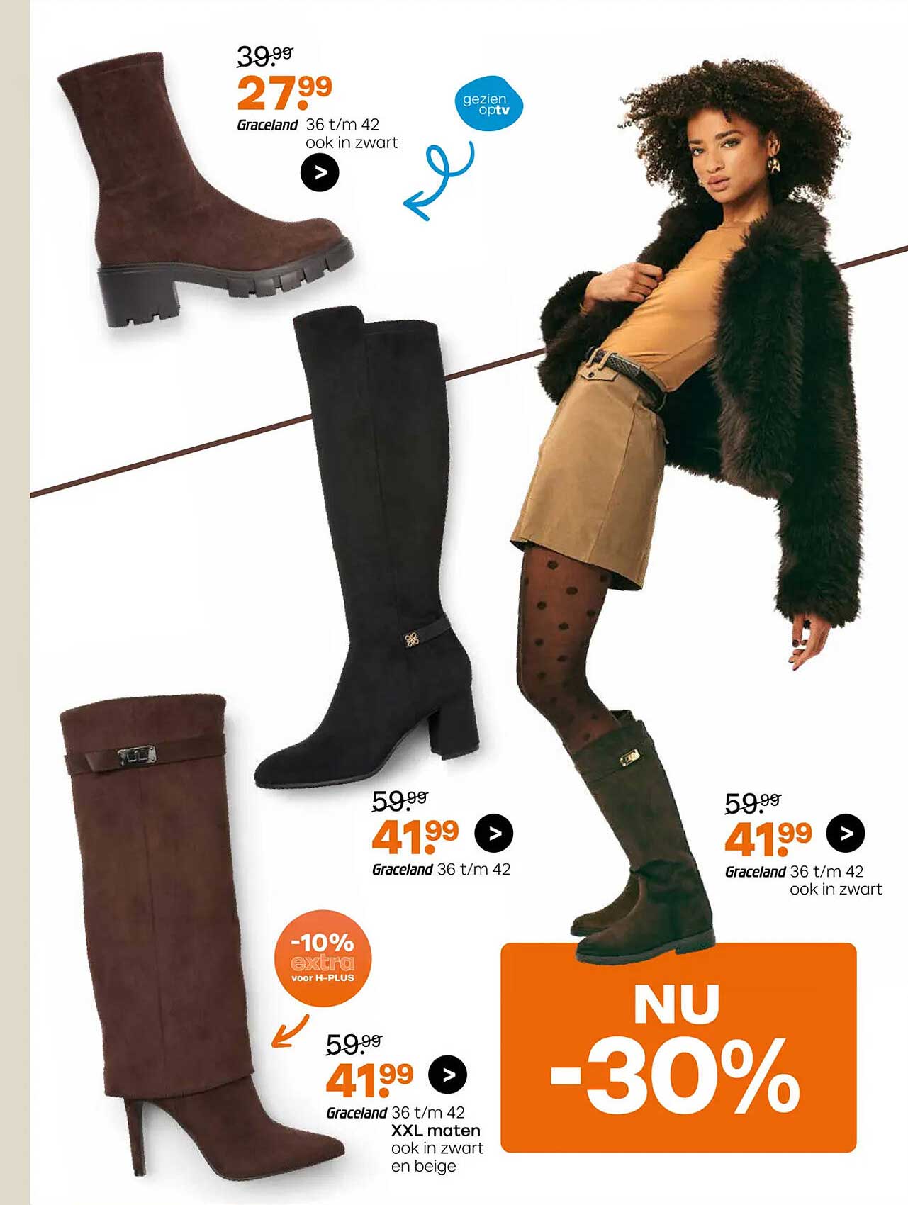 Graceland 36 t/m 42 ook in zwart