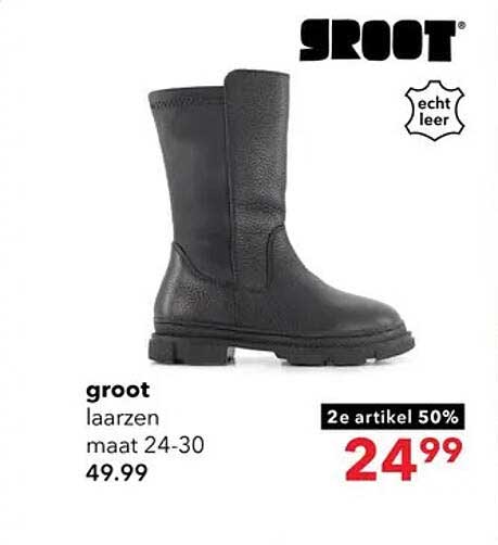 groot laarzen maat 24-30 2e artikel 50%