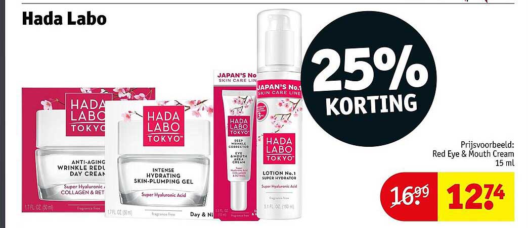 Hada Labo 25% Korting