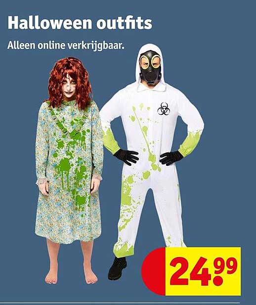 Halloween outfits Alleen online verkrijgbaar.