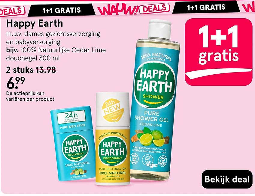 Happy Earth 1+1 gratis