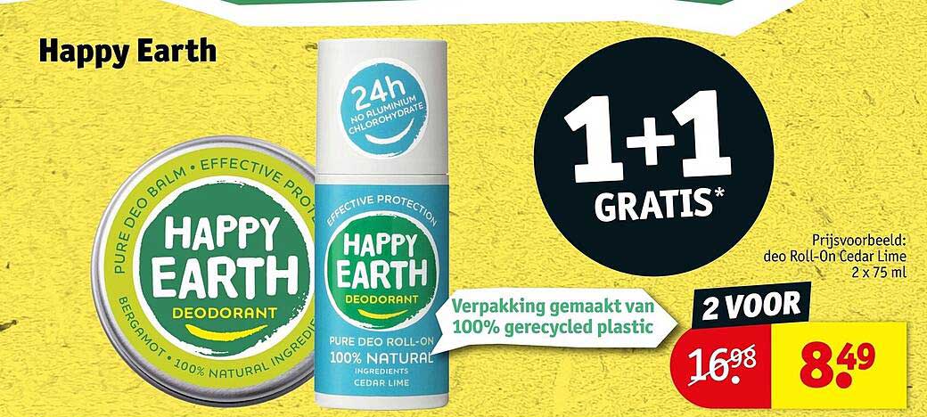 Happy Earth 1+1 GRATIS*