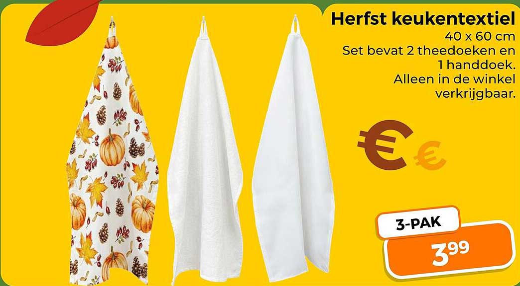Herfst keukentextiel 40 x 60 cm