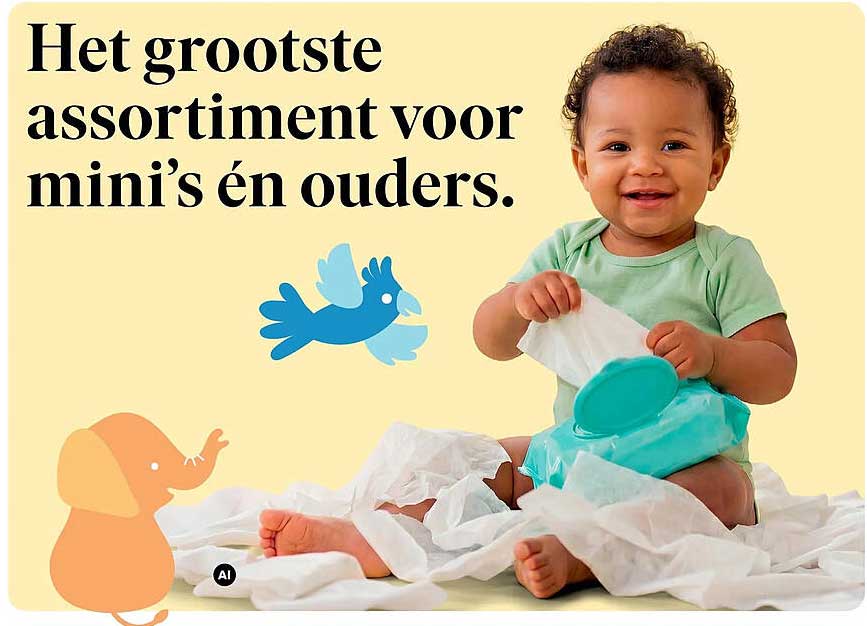 Het grootste assortiment voor mini's én ouders.