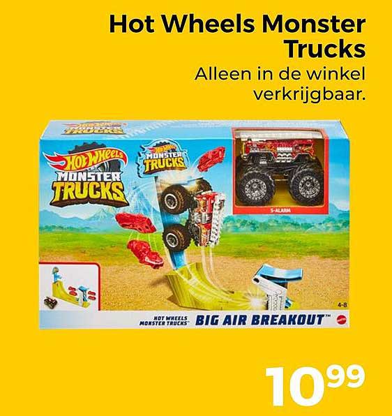 Hot Wheels Monster Trucks Alleen in de winkel verkrijgbaar.