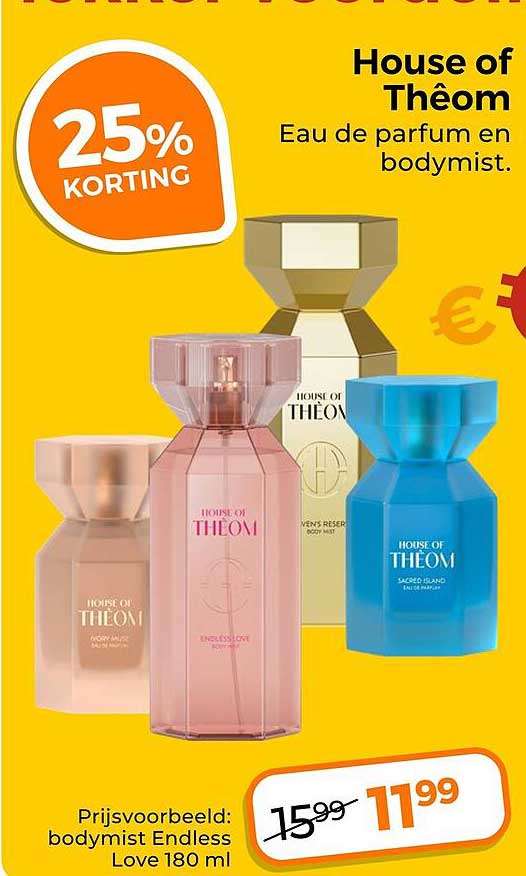 House of Théom Eau de parfum en bodymist. 25% korting