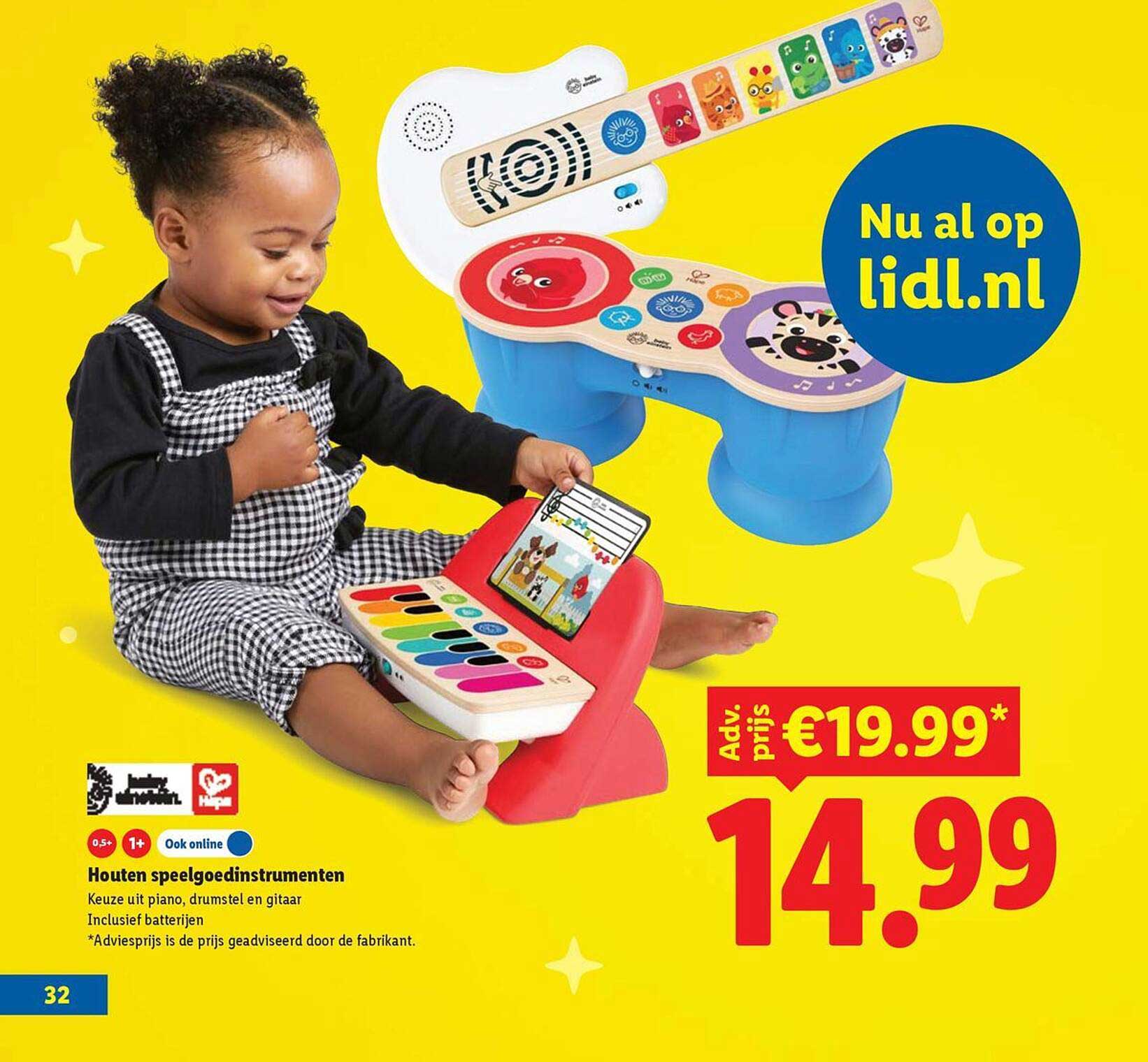 Houten speelgoedinstrumenten