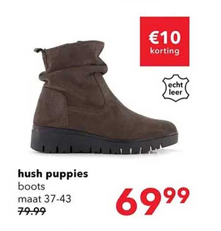 hush puppies boots maat 37-43 €10 korting
