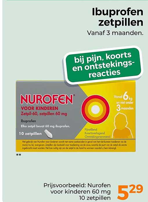 Ibuprofen zetpillen