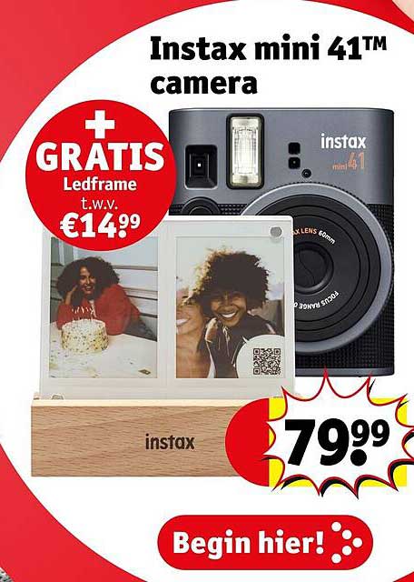 Instax mini 41™ camera + GRATIS Ledframe t.w.v. €14.99