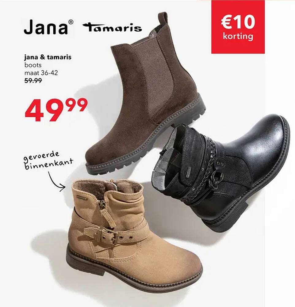 Jana & Tamaris boots maat 36-42