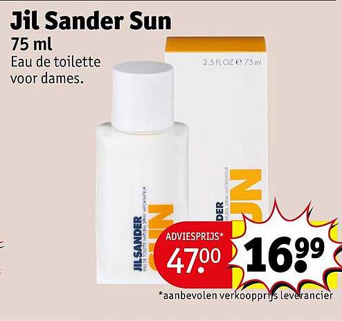 Jil Sander Sun 75 ml Eau de toilette voor dames