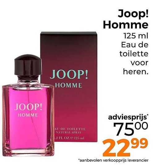 Joop! Homme 125 ml Eau de toilette voor heren.