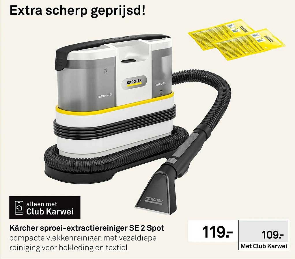 Kärcher sproei-extractiereiniger SE 2 Spot