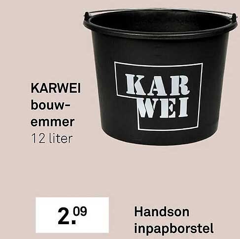 Karwei bouw-emmer 12 liter
