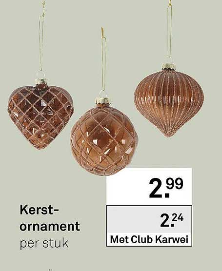 Kerst-ornament per stuk