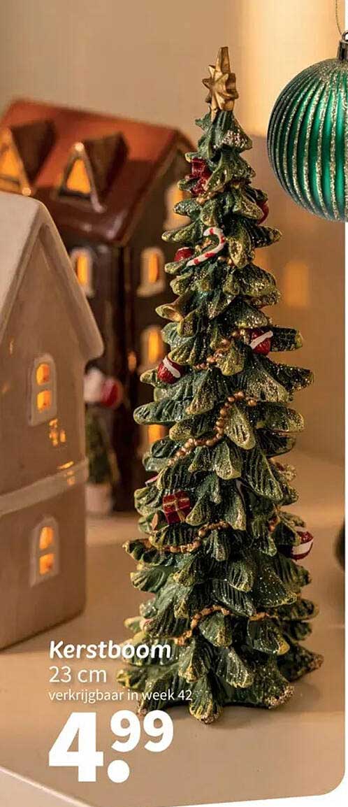 Kerstboom 23 cm verkrijgbaar in week 42