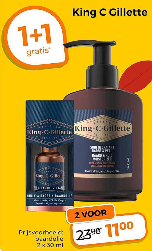 King C Gillette 1+1 gratis