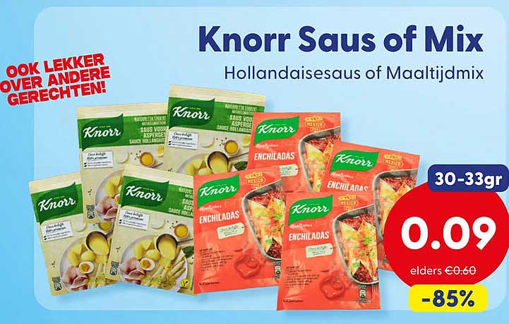Knorr Saus of Mix Hollandaisesaus of Maaltijdmix