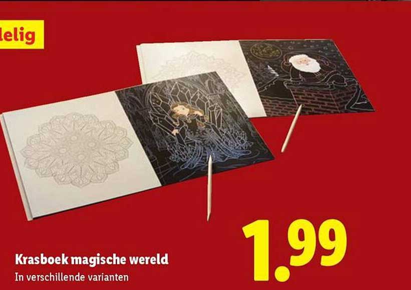 Krasboek magische wereld In verschillende varianten