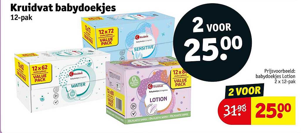 Kruidvat babydoekjes 12-pak