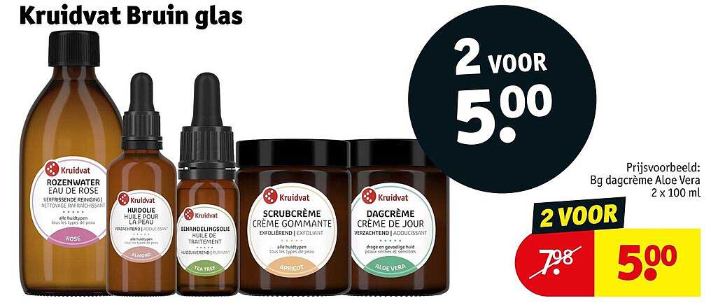 Kruidvat Bruin glas