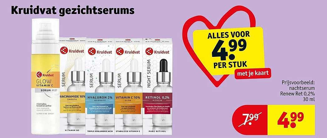 Kruidvat gezichtsserums