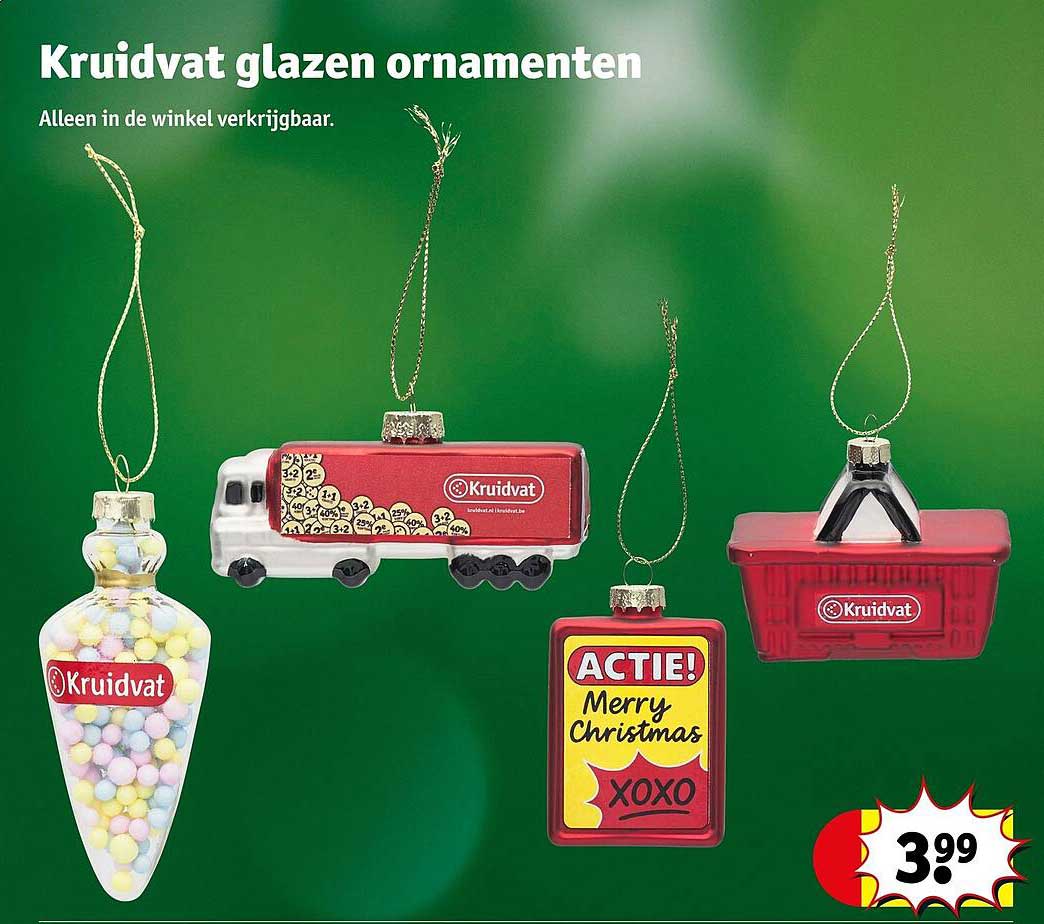 Kruidvat glazen ornamenten