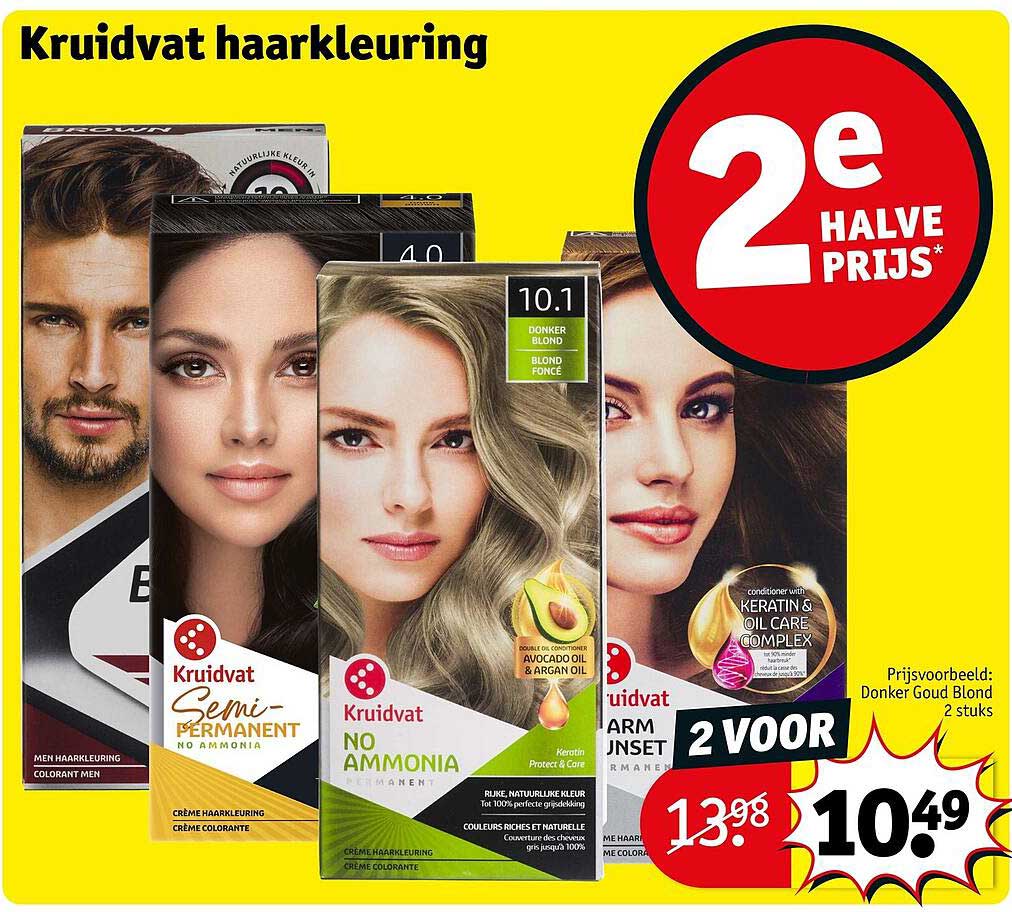 Kruidvat haarkleuring 2e halve prijs