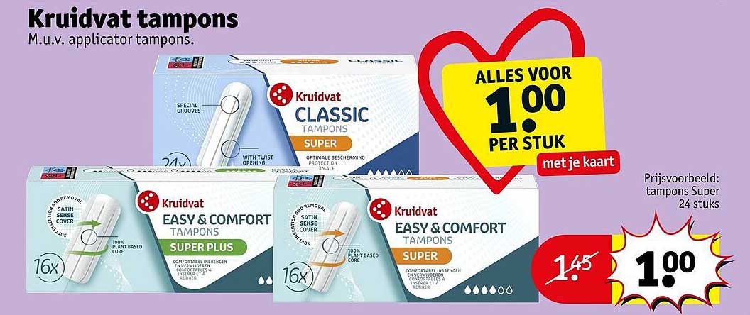 Kruidvat tampons