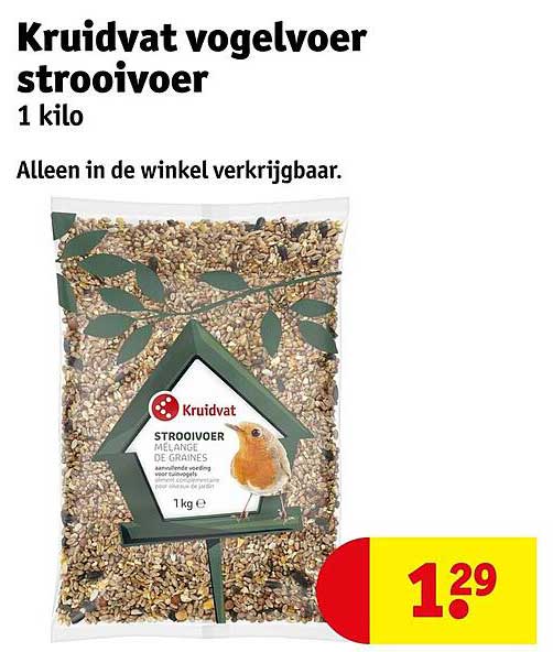 Kruidvat vogelvoer strooivoer 1 kilo