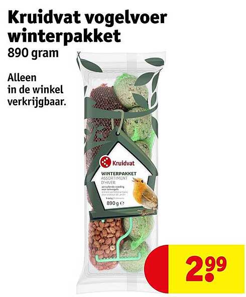 Kruidvat vogelvoer winterpakket 890 gram
