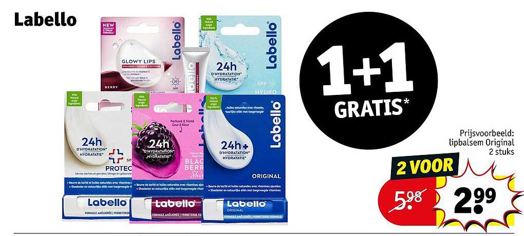 Labello 1+1 gratis