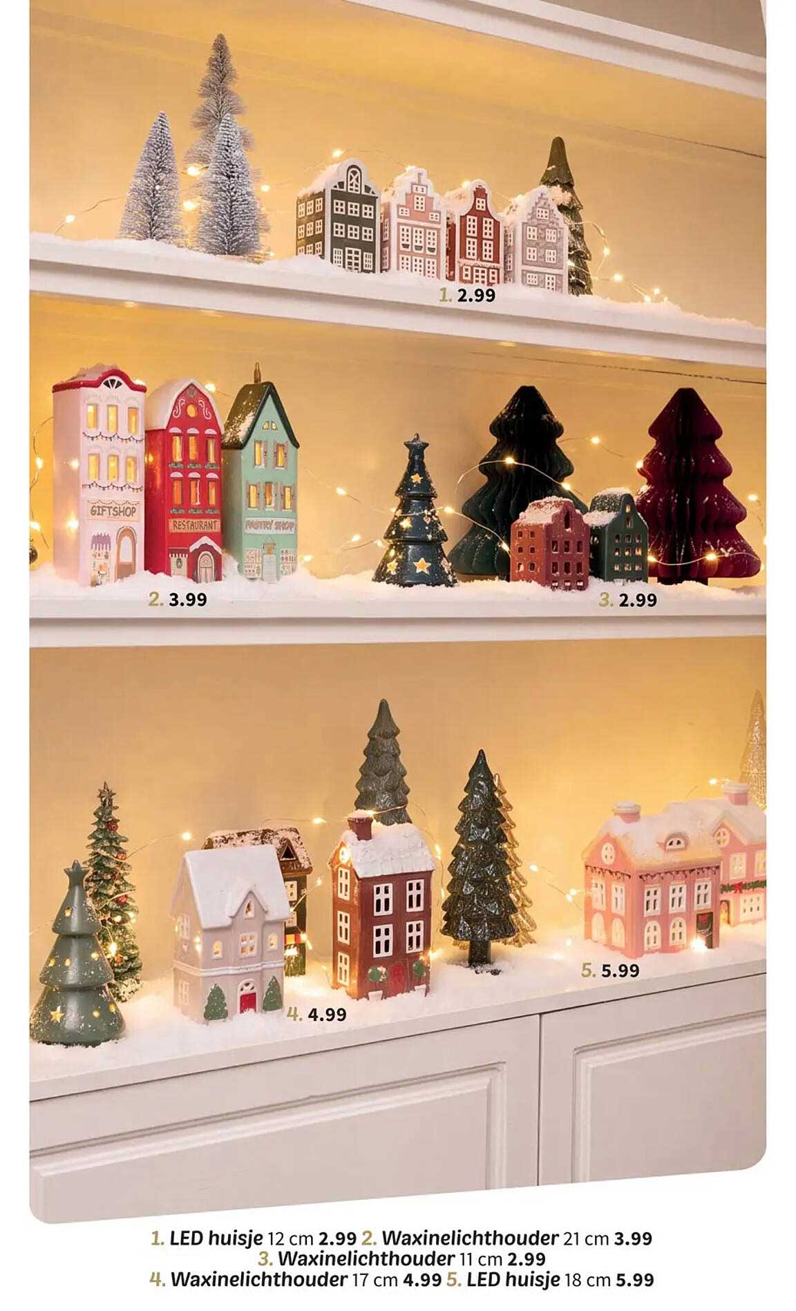 LED huisje 12 cm