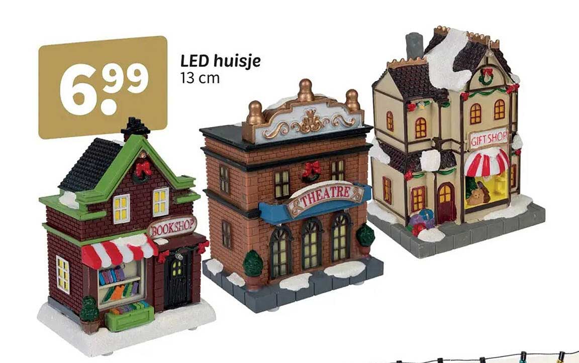 LED huisje 13 cm