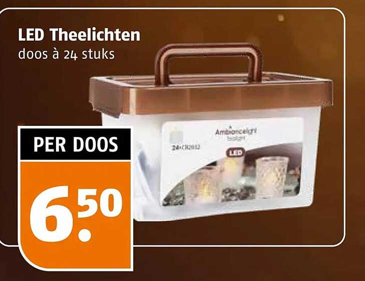 LED Theelichten doos à 24 stuks