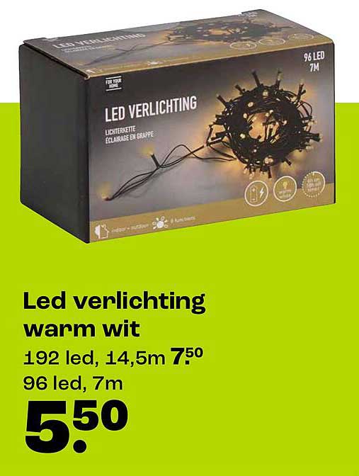 Led verlichting warm wit