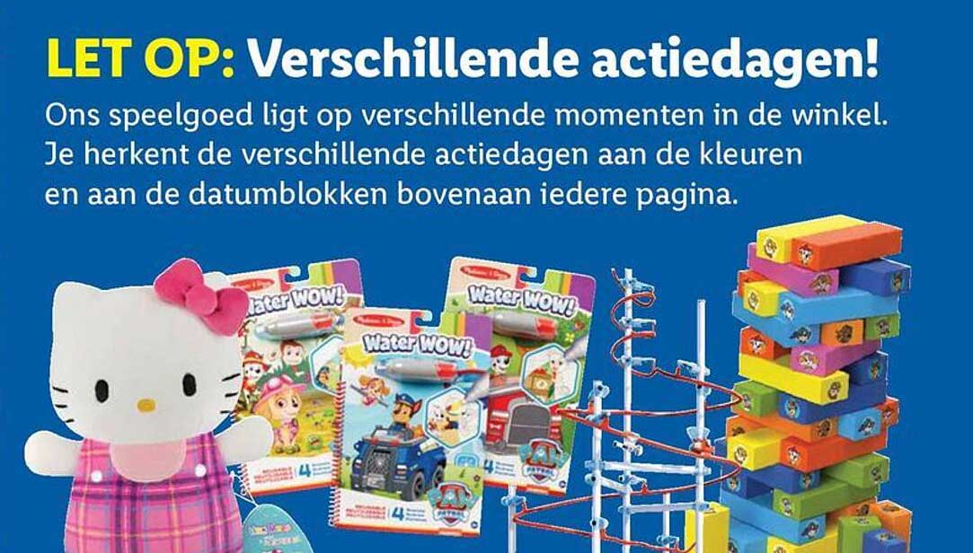LET OP: Verschillende actiedagen!