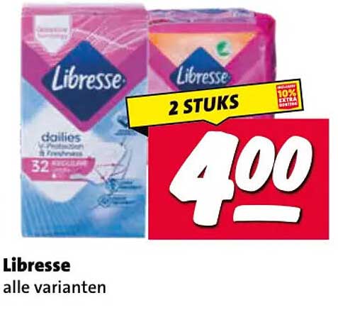 Libresse alle varianten 2 STUKS
