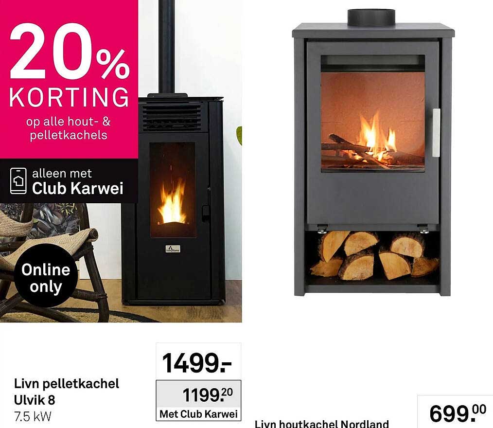 Livn pelletkachel Ulvik 8 7.5 kW